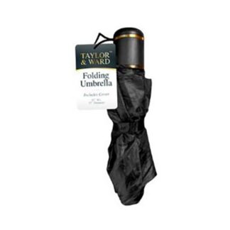 Umbrella T&W Black Folding