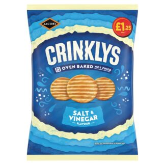 Jacobs £1.25 Pm Crinklys Salt & Vinegar
