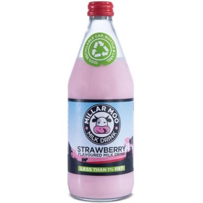 Can Millar Moo Strawberry Milk
