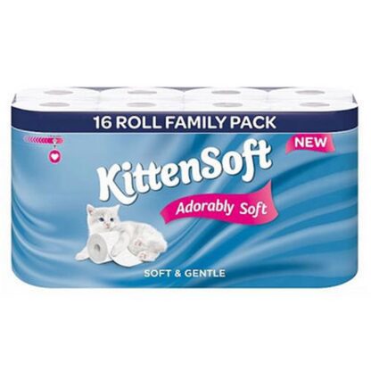 Kitten Soft Toilet Rolls 16 Pack