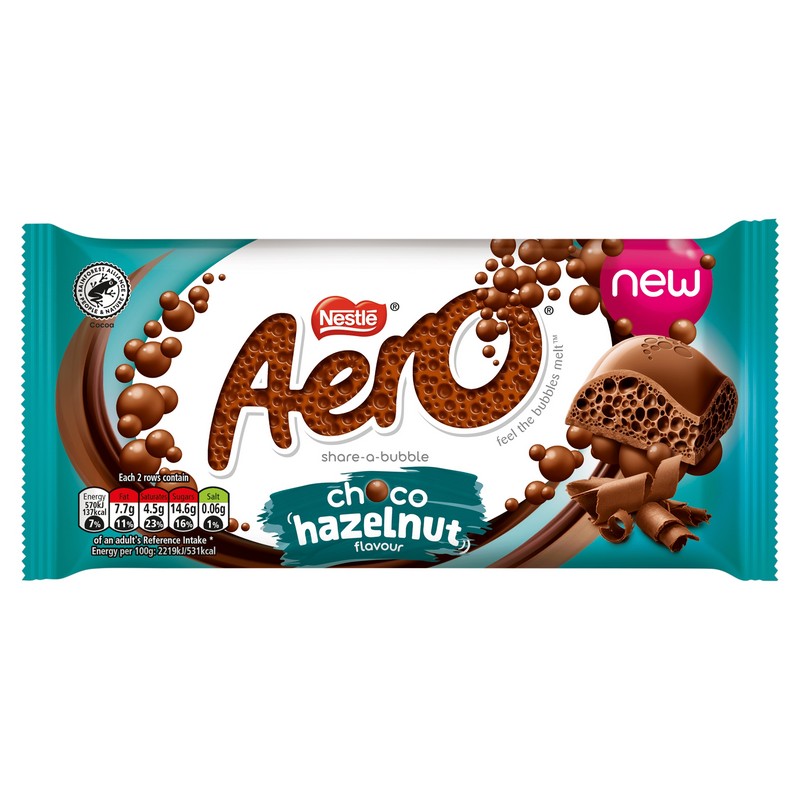 Nestle Bar Lg Aero Hazelnut