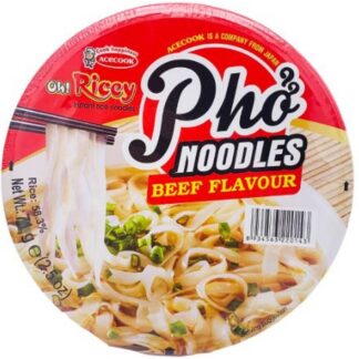 Oh Ricey Bowls Instant Noodles Beef Flavour