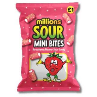 Bag Millions £1 Mini Bites Sour Strawberry
