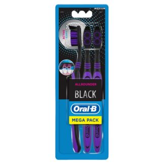 Oral B Surround Clean Black Toothbrush 3Pk