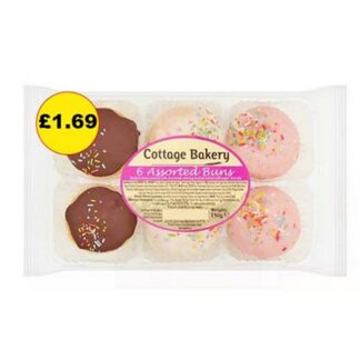 Cottage Bakery 6 Assorted Buns £1.69 Pm