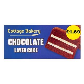 Cottage Bakery Chocolate Layer Cake £1.69 Pm