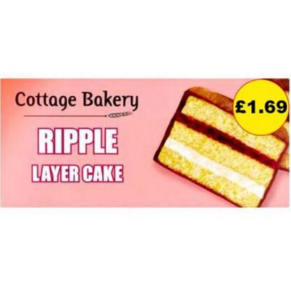 Cottage Bakery Ripple Layer Cake Pmp £1.69