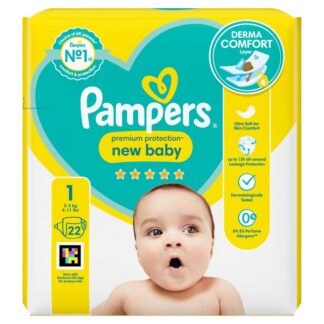Pampers B/Dry Nappies Size 1 Cp