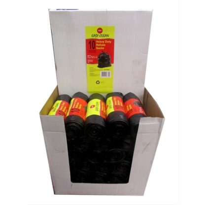 Mdb Heavy Duty Bags Black Sacks Roll