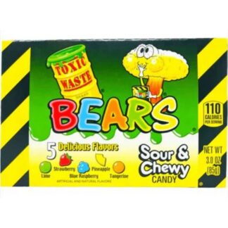 Toxic Waste Sour Gummy Bears Theatre Box