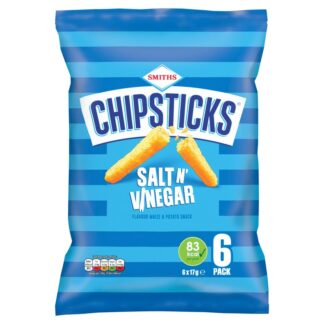 Smiths 6 Pack Chipstick Salt 'N' Vinegar 17Gm