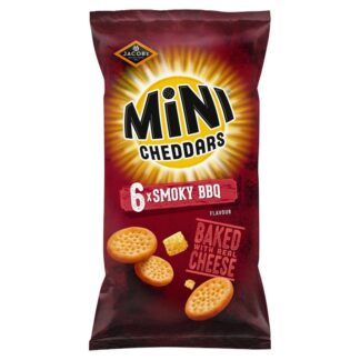 Jacobs Mini Cheddars Bbq 23Gm 6 Pack
