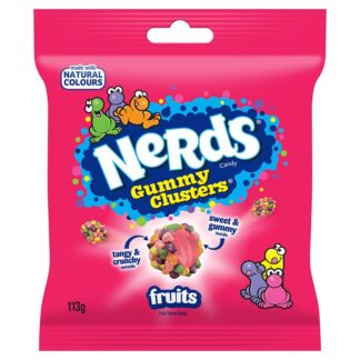 American Nerds Gummy Fruits Clusters Share Bag