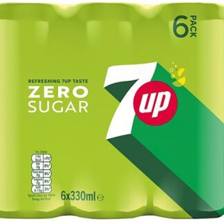Can 6 Pack 7Up Zero Sleek