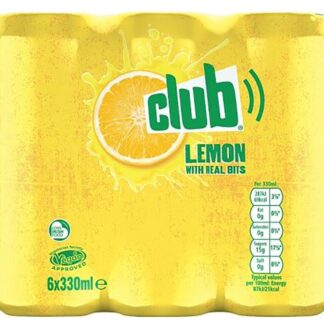 Can 6 Pack Club Lemon Sleek