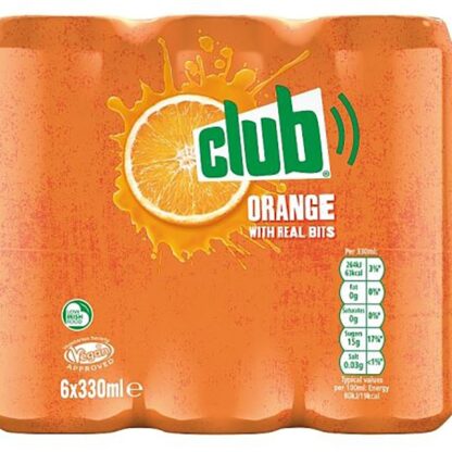 Can 6 Pack Club Orange Sleek