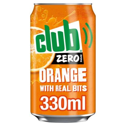 Can 6 Pack Club Orange Zero Sleek