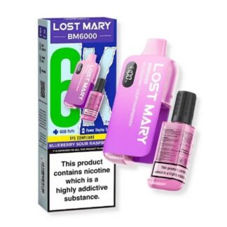 Lost Mary Bm6K Kit - Blueberry Sour Rasp 2Mg