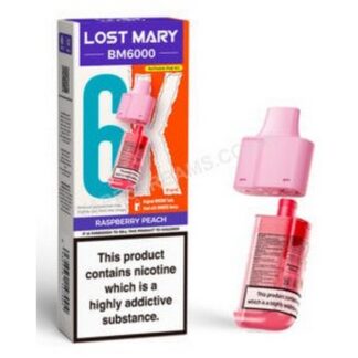 Lost Mary Bm6K Pods - Raspberry Peach