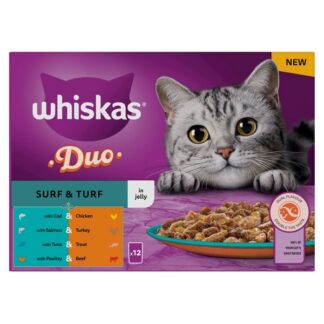 Whiskas 1+ Duo Surf & Turf In Jelly