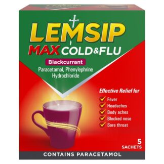 Lemsip Max Blackcurrant Sachets
