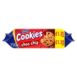 Mcvities £1.35 Cookies Milk Choc Chip Pm