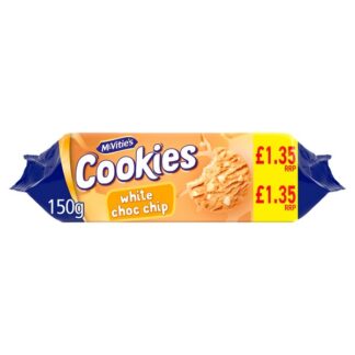 Mcvities £1.35 Cookies White Choc Chip Pm