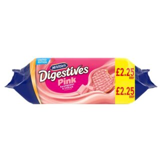 Mcvities £2.25 Pm Digestives Pink Rasp & Cream