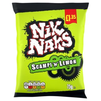 Kp £1.35 Nik Naks Scampi N Lemon Pmp