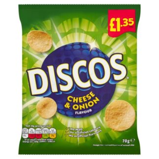 Kp £1.35 Discos Cheese & Onion Pmp