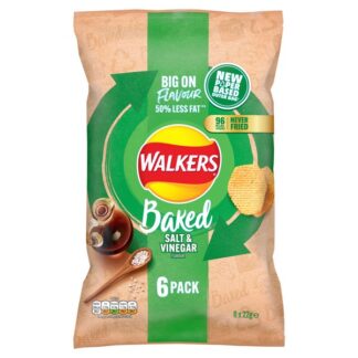 Walkers Baked Crisps S & V 6 Pack