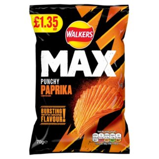 £1.35 Walkers Max Paprika Pmp