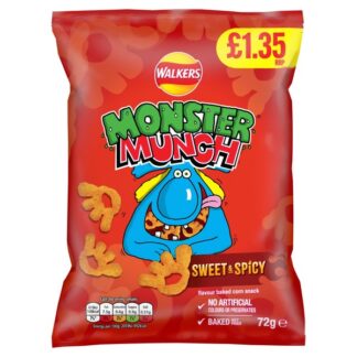 £1.35 Monster Munch Sweet & Spicy Flamin Hot Pmp