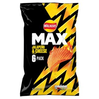 Walkers 6 Pack Max Jalapeno & Cheese 27G