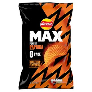 Walkers 6 Pack Max Paprika 27G