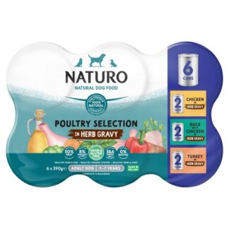 Naturo Adult Can Ggf Poultry Variety 6Pk