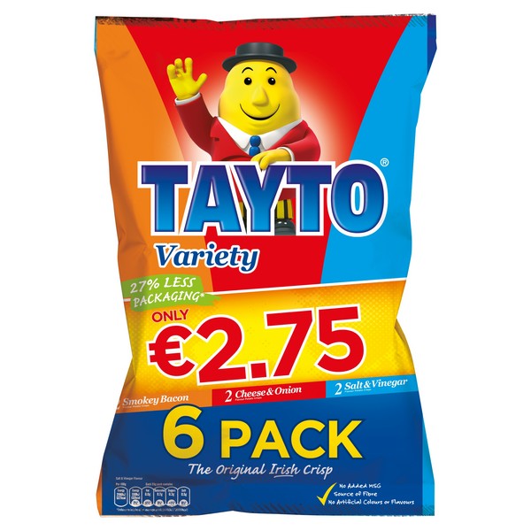 Roi Tayto 6 Pack Ç2.75 Variety Pmp