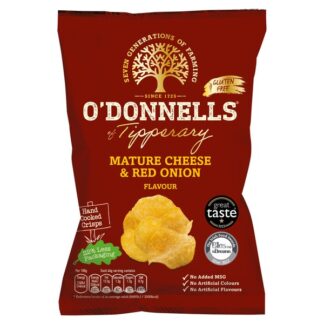 O'Donnells Cheese & Onion Hand Cooked Crisps