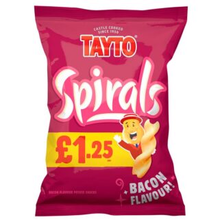 Tayto £1.25 Pm Spirals Bacon