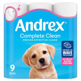 Andrex Classic Clean White Toilet Roll 9 Pack
