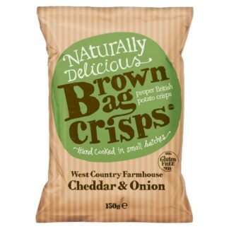 Brown Bag Crisps Cheddar & Onion