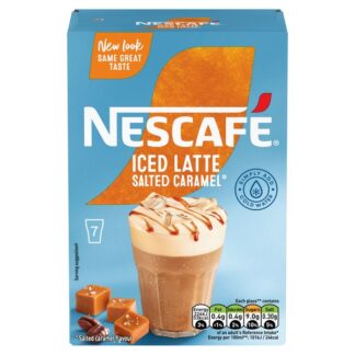 Nescafe Gold Iced Salted Caramel Sachet 7Pk