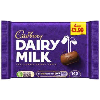 Cadbury 4 Pack £1.99 Cdm Dairy Milk Pmp