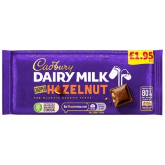Cadbury Bar £1.95 Cdm Dairy Milk Chopped Hazelnut