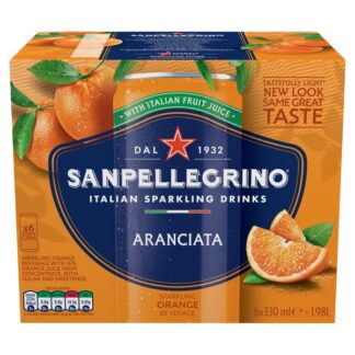 Can 6 Pack San Pellegrino Aranciata Orange