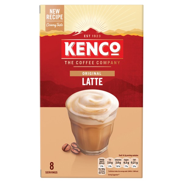 Kenco Latte Sachets 8Pk